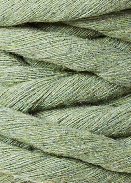 Macrame Cord - 9 mm - Eucalyptus Green