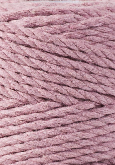 3ply Macrame Rope - Regular 3mm - Dusty Pink